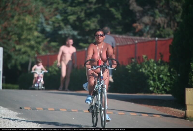 Naturists Road Biking pics - Nudity in naturism is an expression of respect for oneself and the world around us