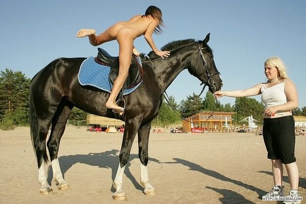 Ride on horseback - Nature provides the energy and strength for life, and well simply be naked