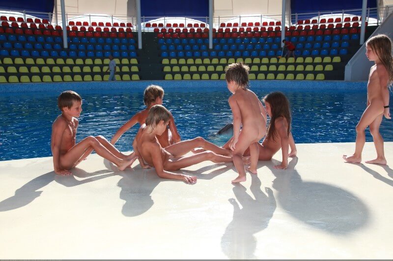 Swimming dolphins photo gallery - Naturism teaches us to accept and respect ourselves and others without inhibition