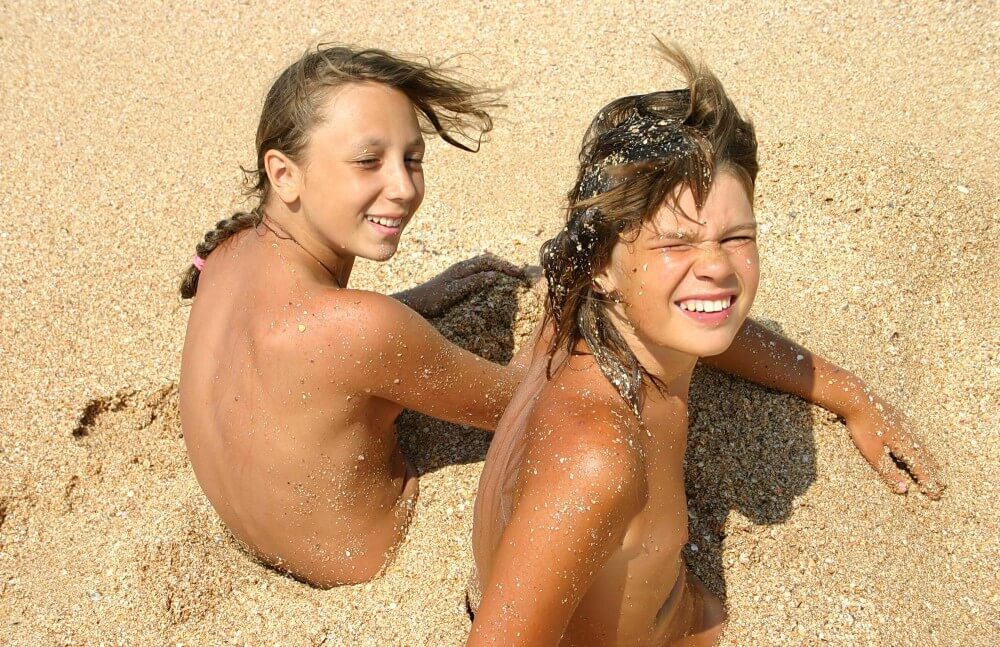 Ocean Beach Relaxing Photo Set - The first step toward home nudism