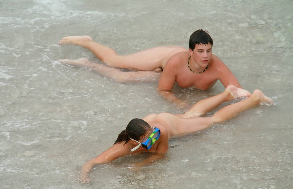 Wading In The Shallows pics - A nudist values simplicity in life and naturalness in expression