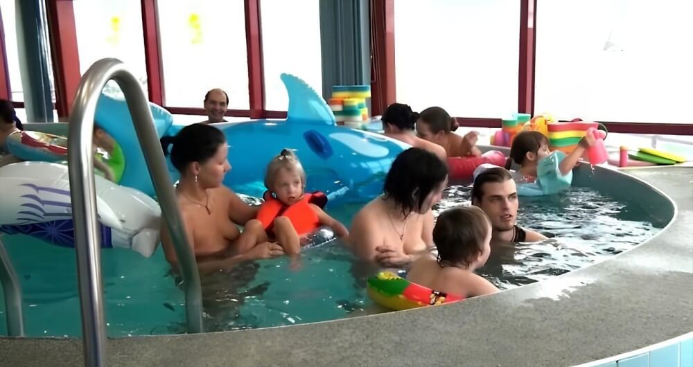 Indoor Swim Exercise - Naturism and nudism are a philosophy of respect