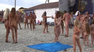 Cool Day At The Beach Full HD video - Belief in oneself and ones own strengths are important qualities for practitioners of naturism and nudism