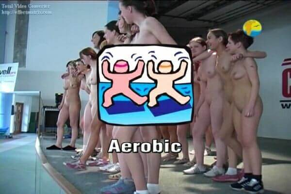 Naturist Freedom: Aerobic - The equality of body and spirit is an important idea in the practice of nudism and naturism