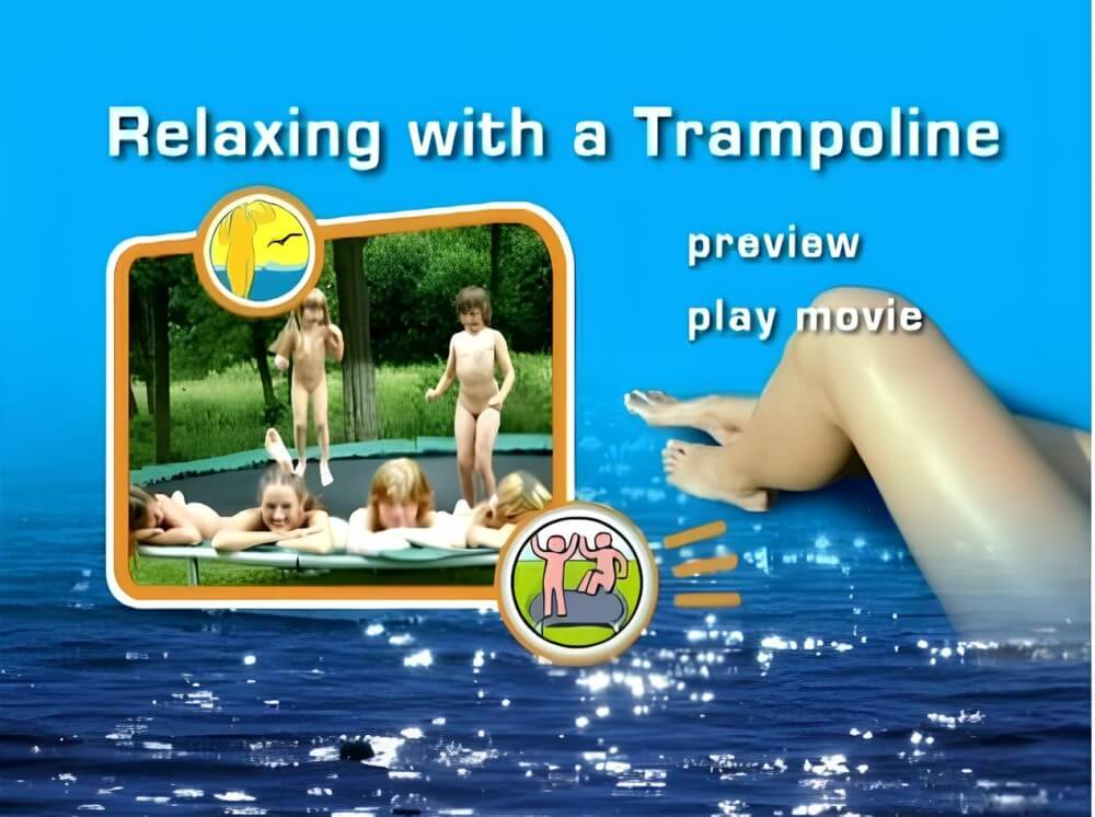 Naturist Freedom: Relaxing with a trampoline DVD - Nudism and naturism are a path to natural harmony and inner wholeness