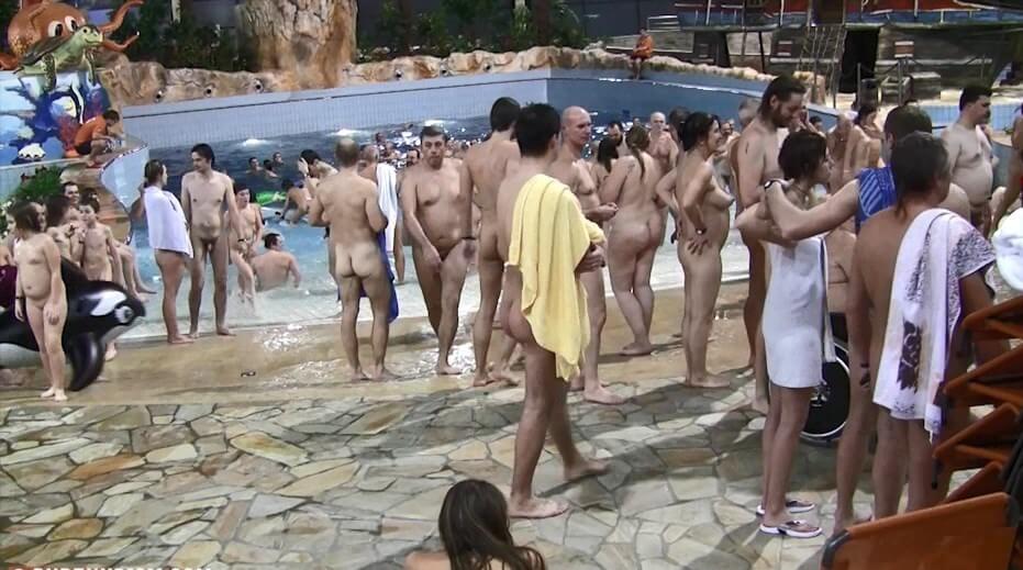 Aquatic park reunion video - Nudism and naturism value harmony